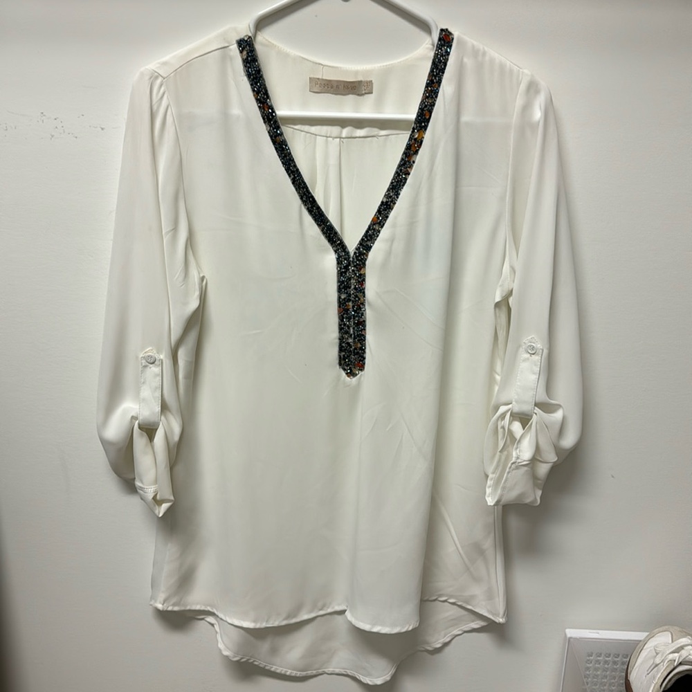 Beaded tunic blouse from Paris